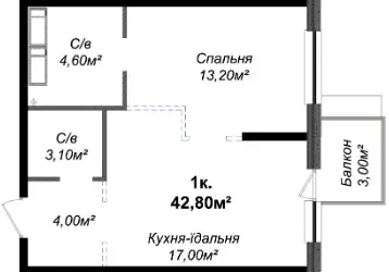 Студия квартира в ЖК Скай Сити Плюс — фото 8
