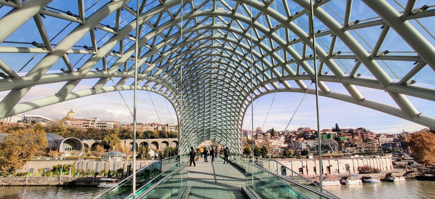 the Bridge of Peace in Tbilisi