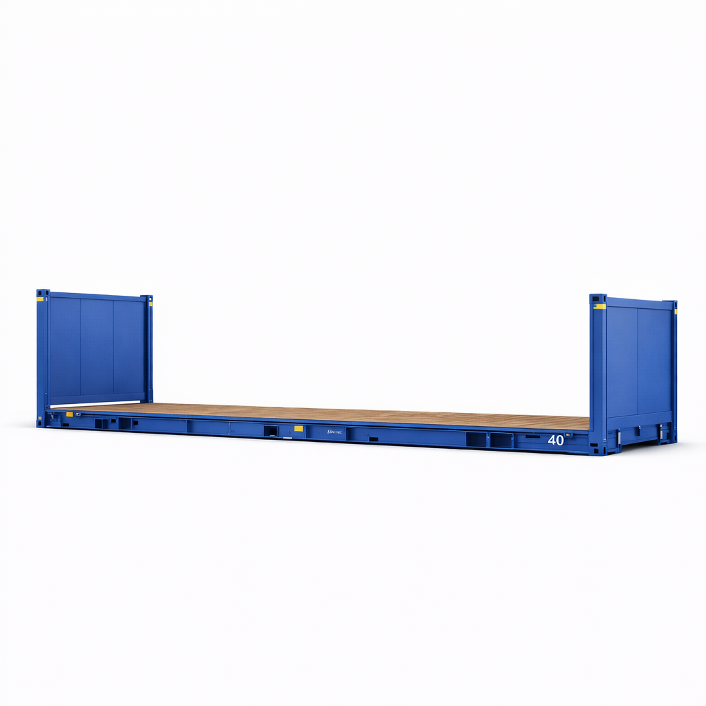 40’ Flat Rack konteiners
