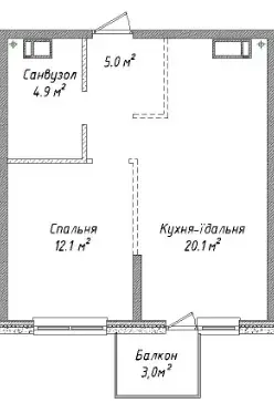 Студия квартира в ЖК Скай Сити Плюс — фото 6