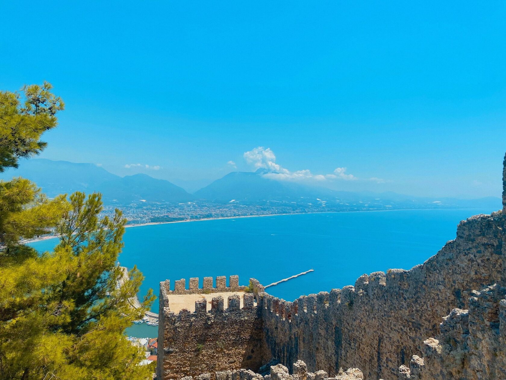 Strand und Burg von Alanya