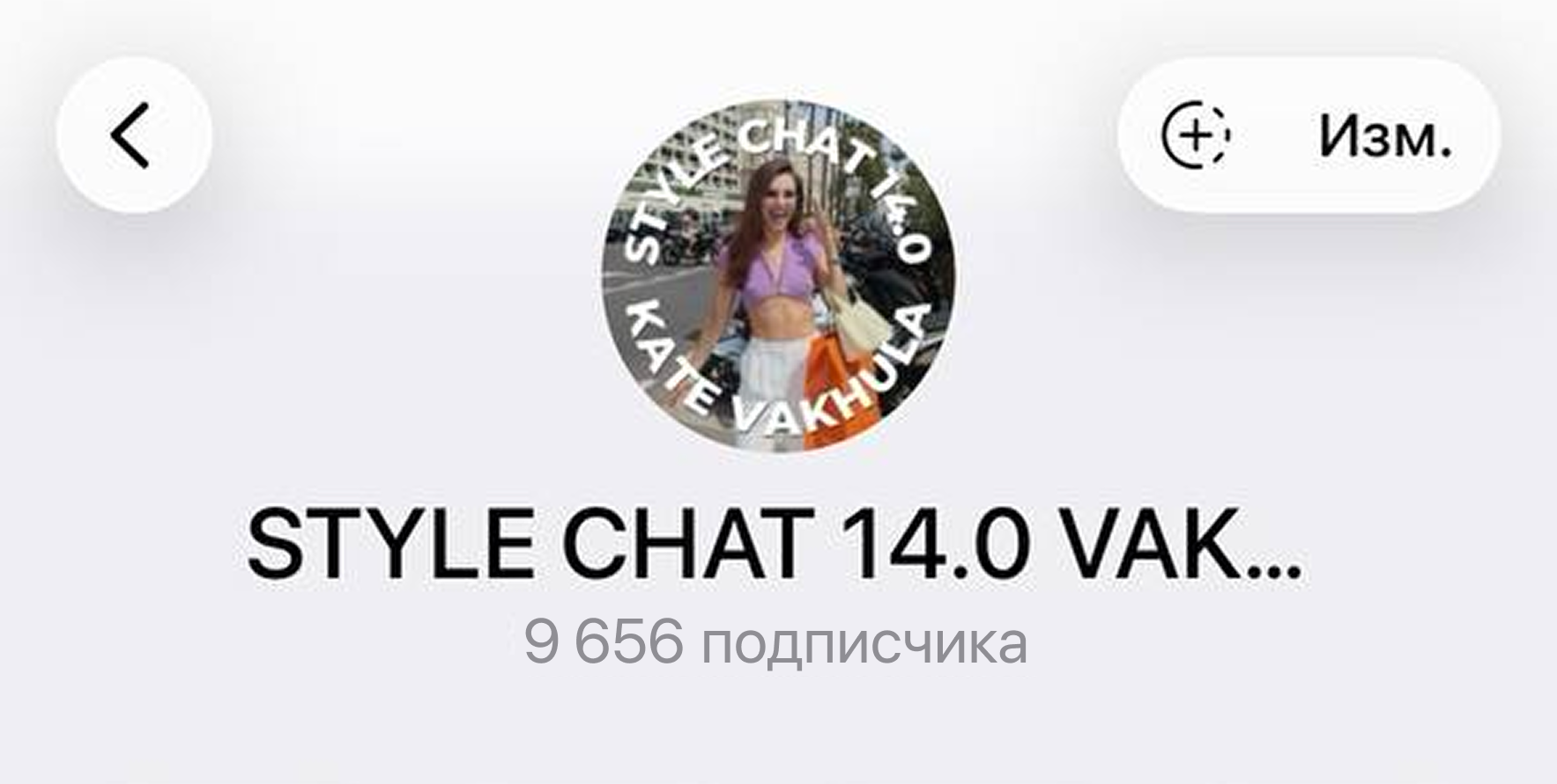 Скриншот Telegram-канала Style Chat — самого большого чата стиля в ЕС и Украине