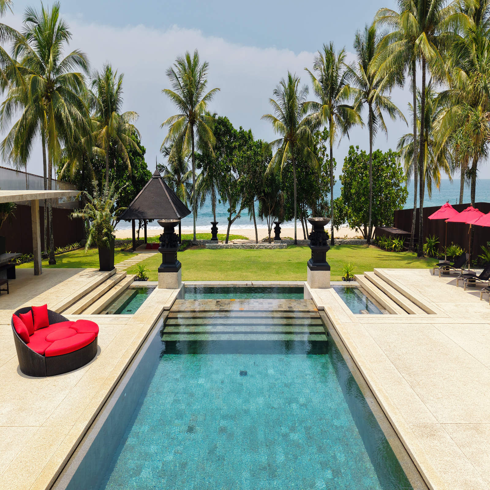 Villa Saanti — 6 bedroom beachfront villa with 20-metre pool, Natai Beach