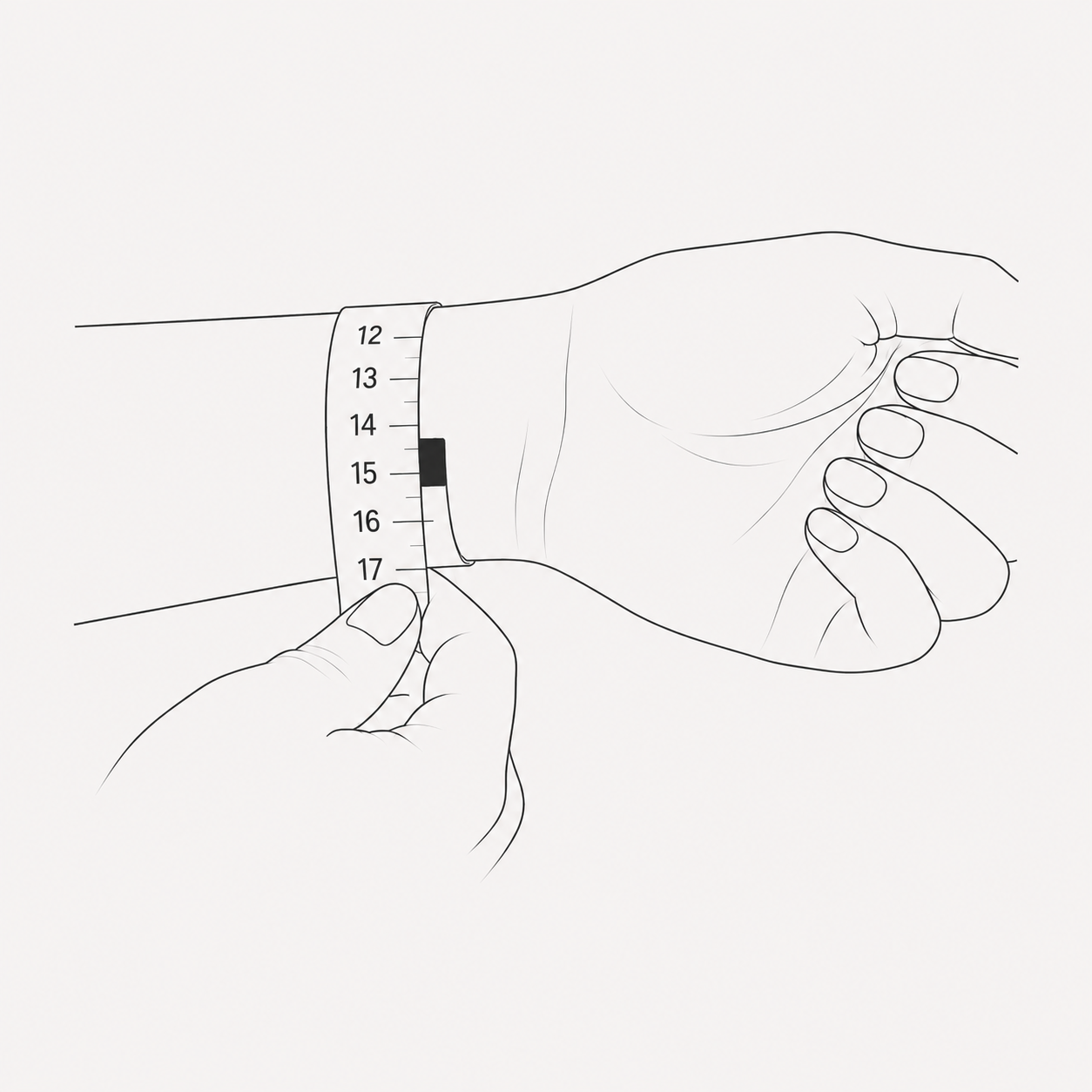 Як виміряти запʼястя для tennis bracelet