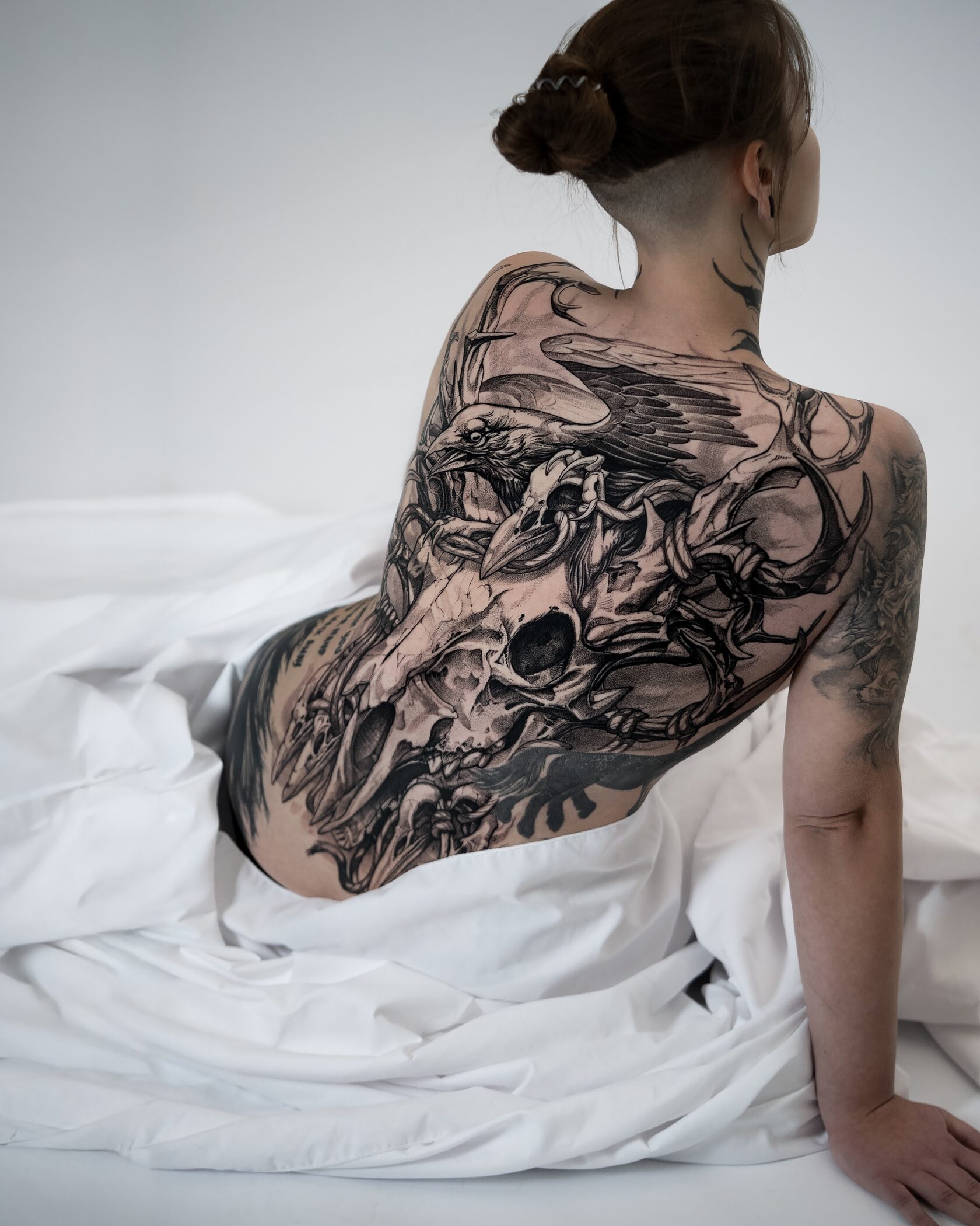 Grafisches Tattoo aus dem Brennnessel Studio Berlin
