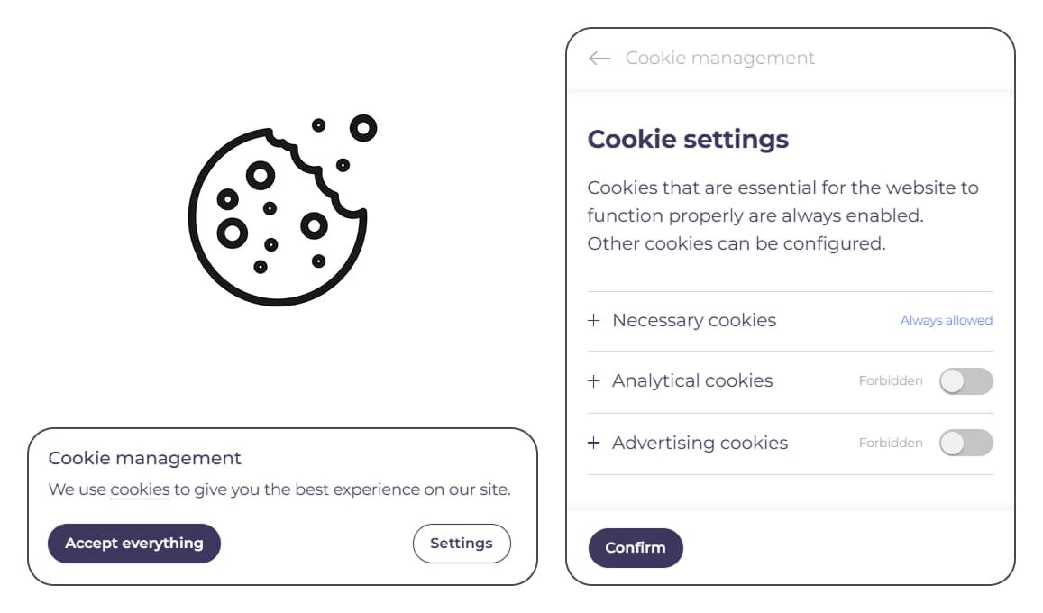 legal website, how to avoid GDPR fines, website requirements in the EU, cookie banner, privacy policy, website security