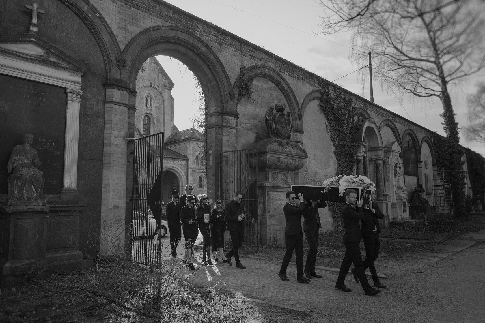 Scene from The Funeral by Evgenia Huber