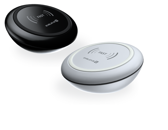 black and white wireless chargers