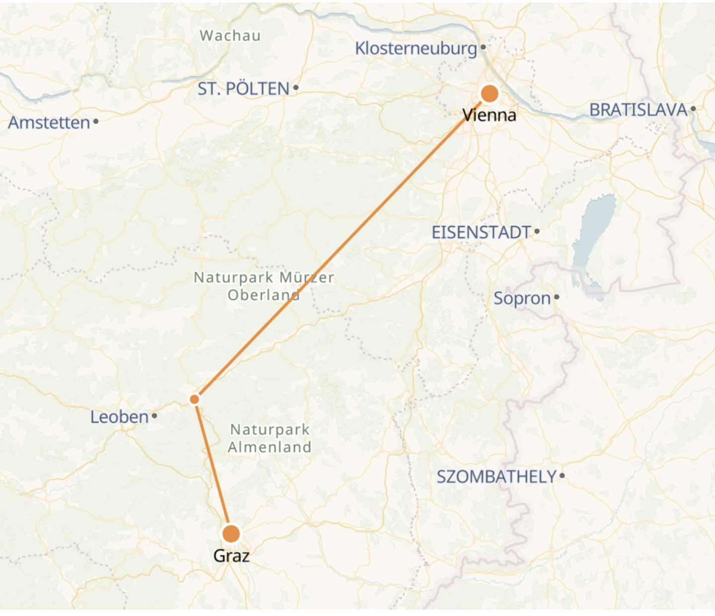 Tren de Graz a Viena | Reserva de billetes en línea - TRENES AUSTRIACOS