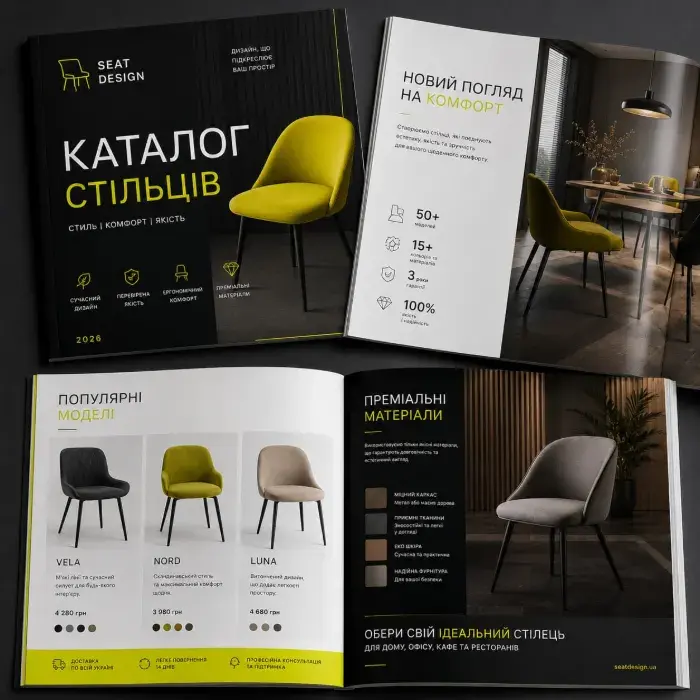 Furniture catalog design