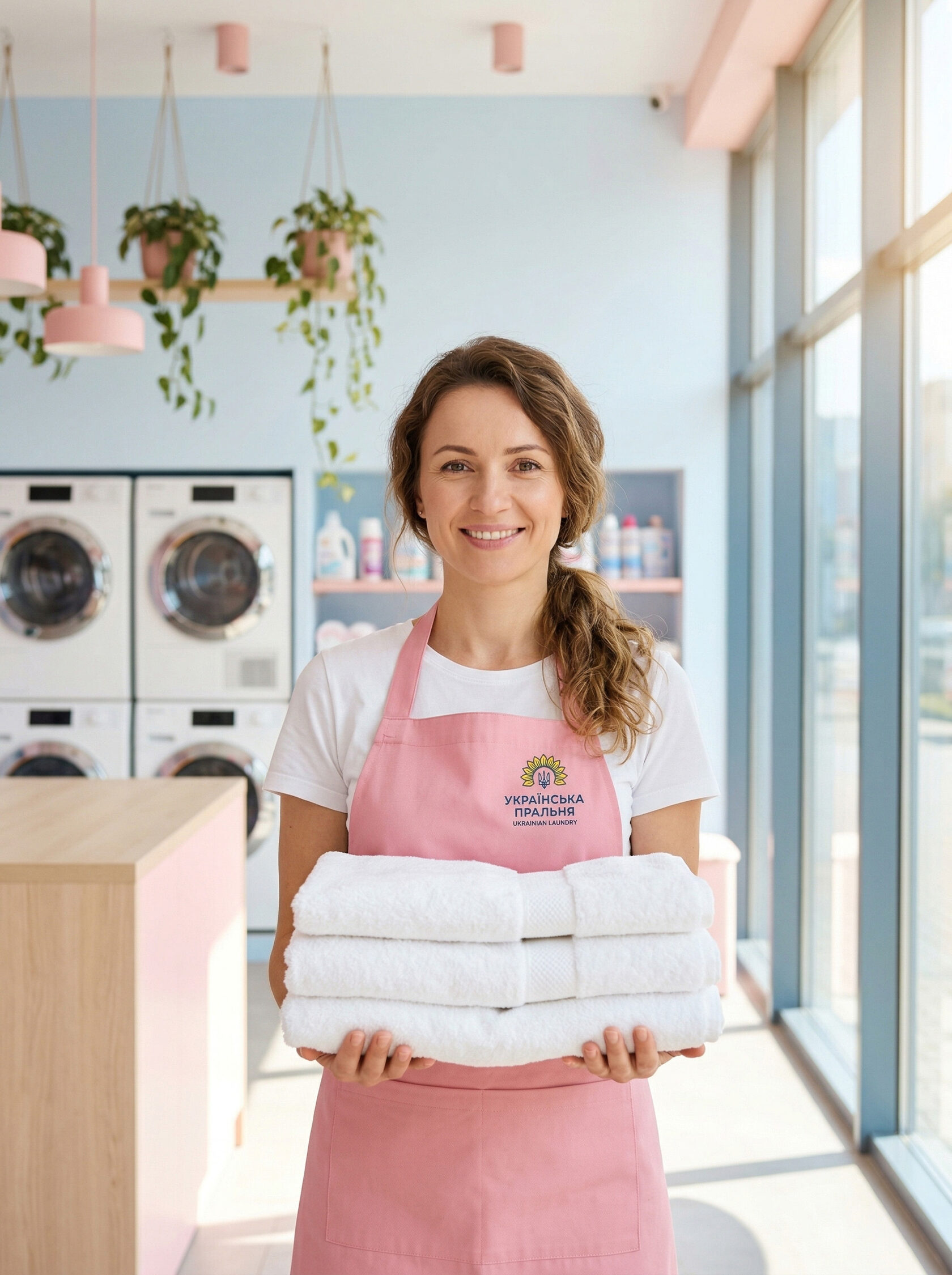 Жінка у пральні