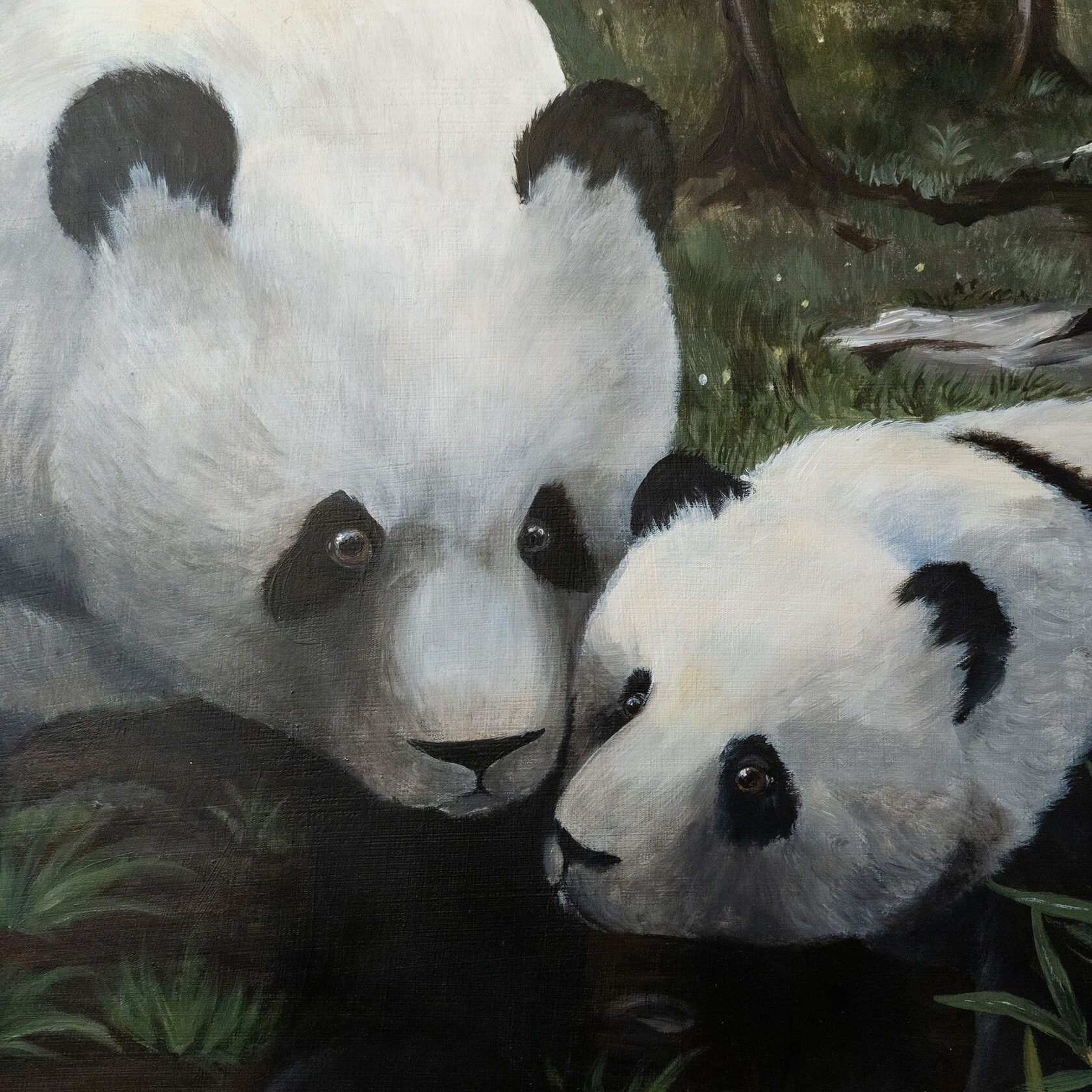 Panda Kunstwerk Details