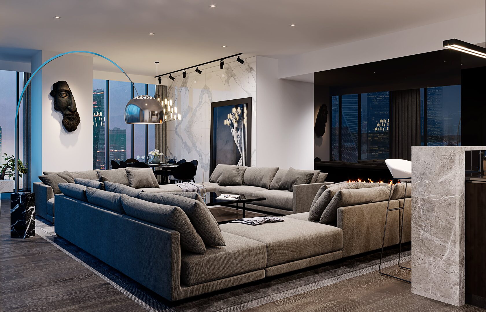 Skyline Reverie interior detail 3