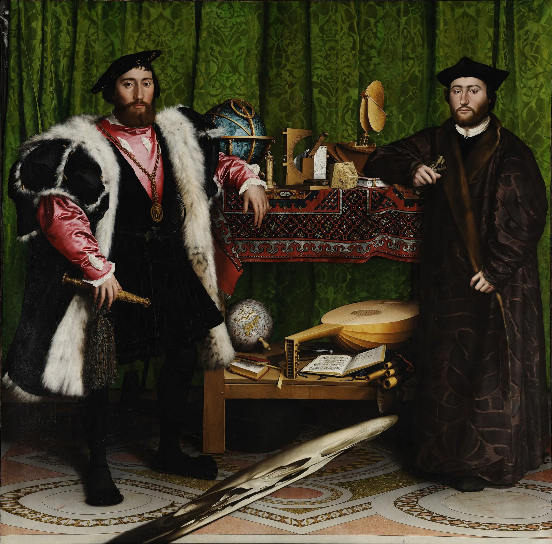 Hans Holbein the Younger. The Ambassadors, 1533