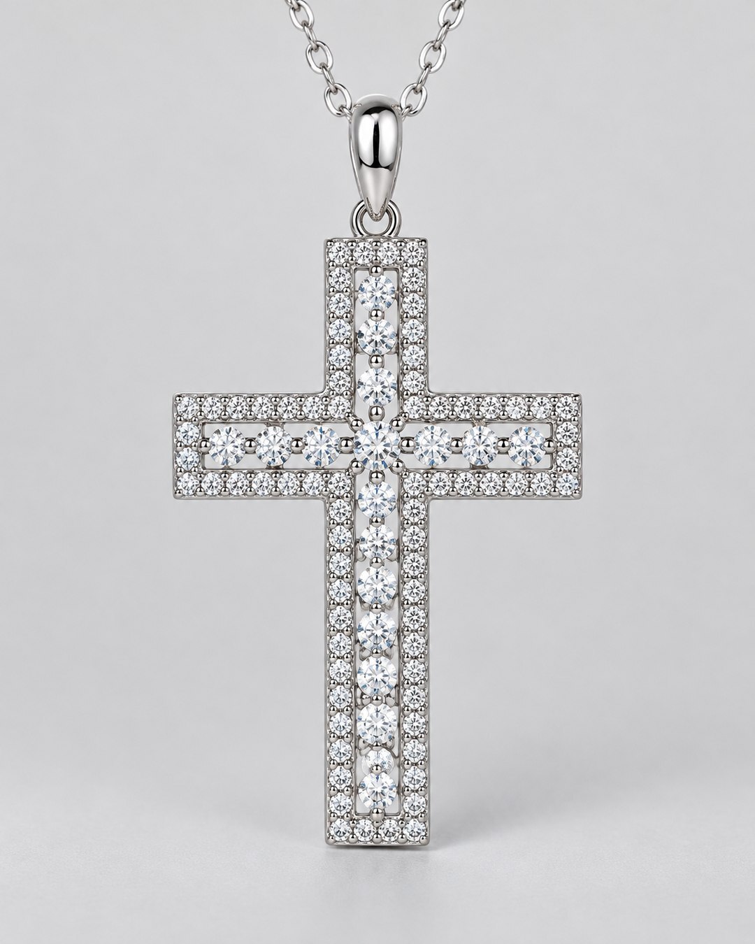Pavé Cross VVS1 Pendant ICED KYIV