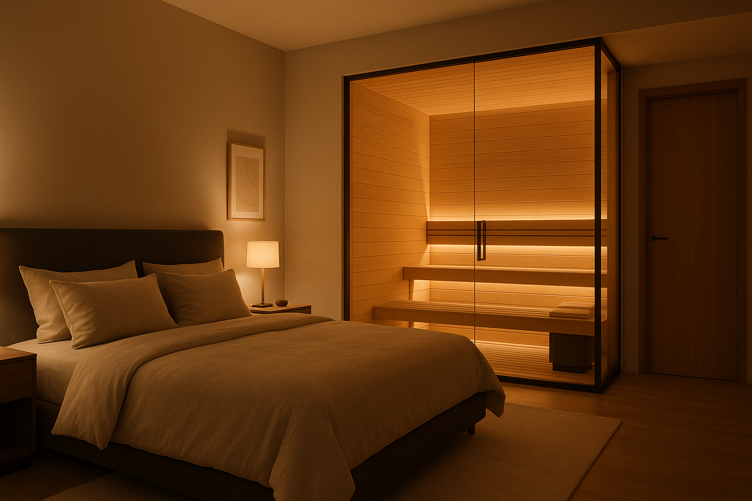 Sauna sur-mesure dans une villa vue mer à Saint-Jean-Cap-Ferrat