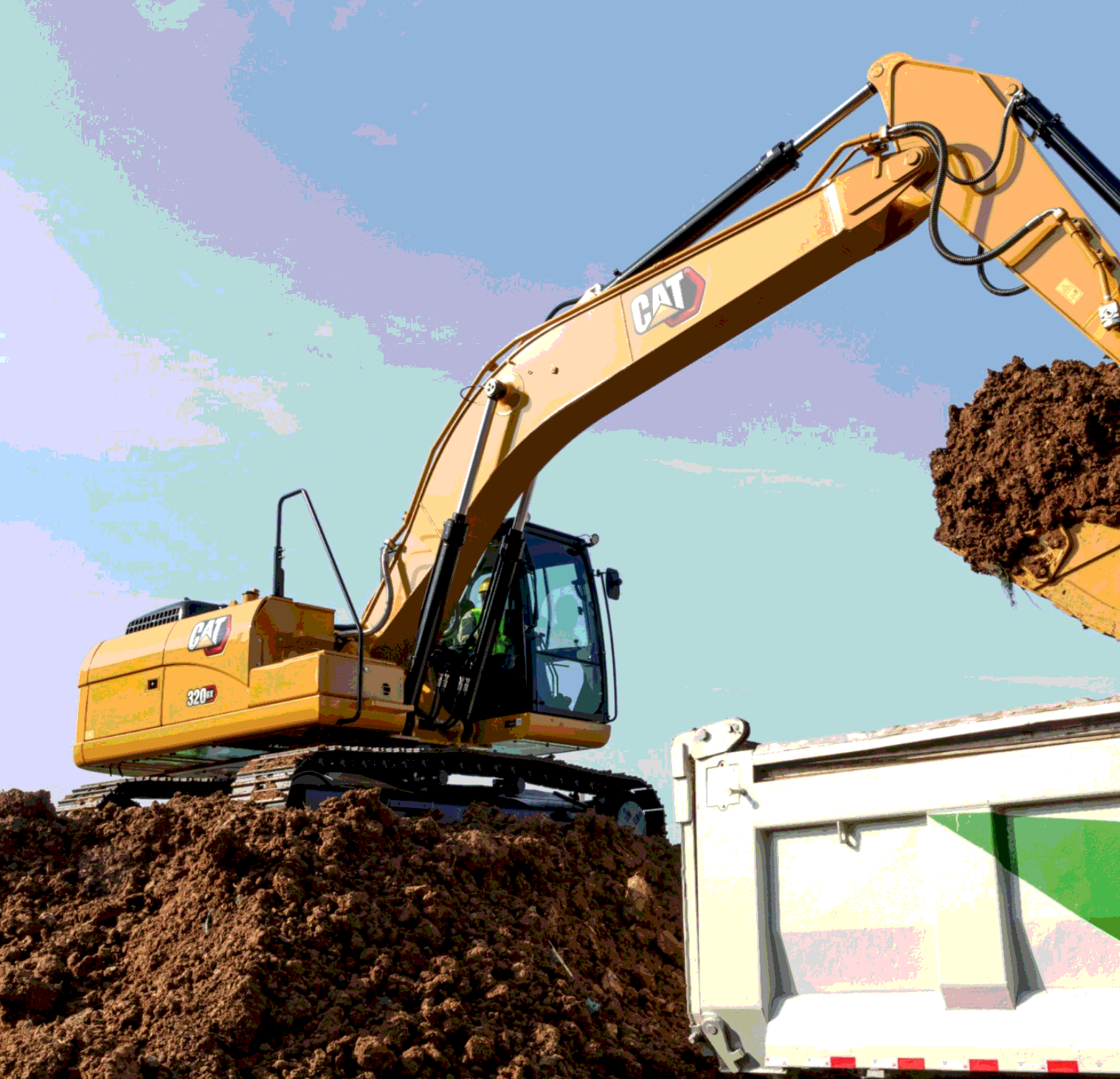 Caterpillar 320 Excavator working on site