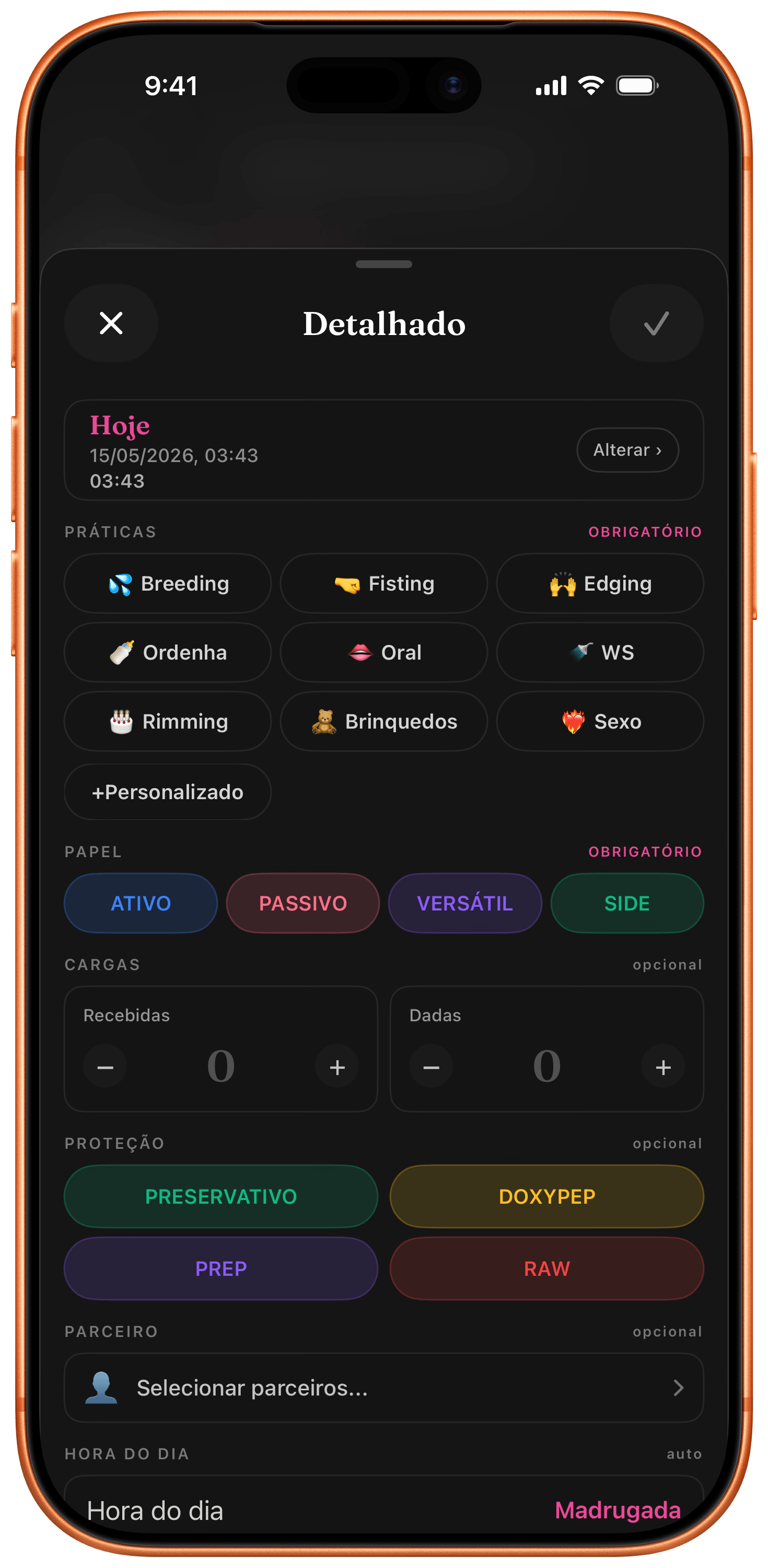Separador Calendário