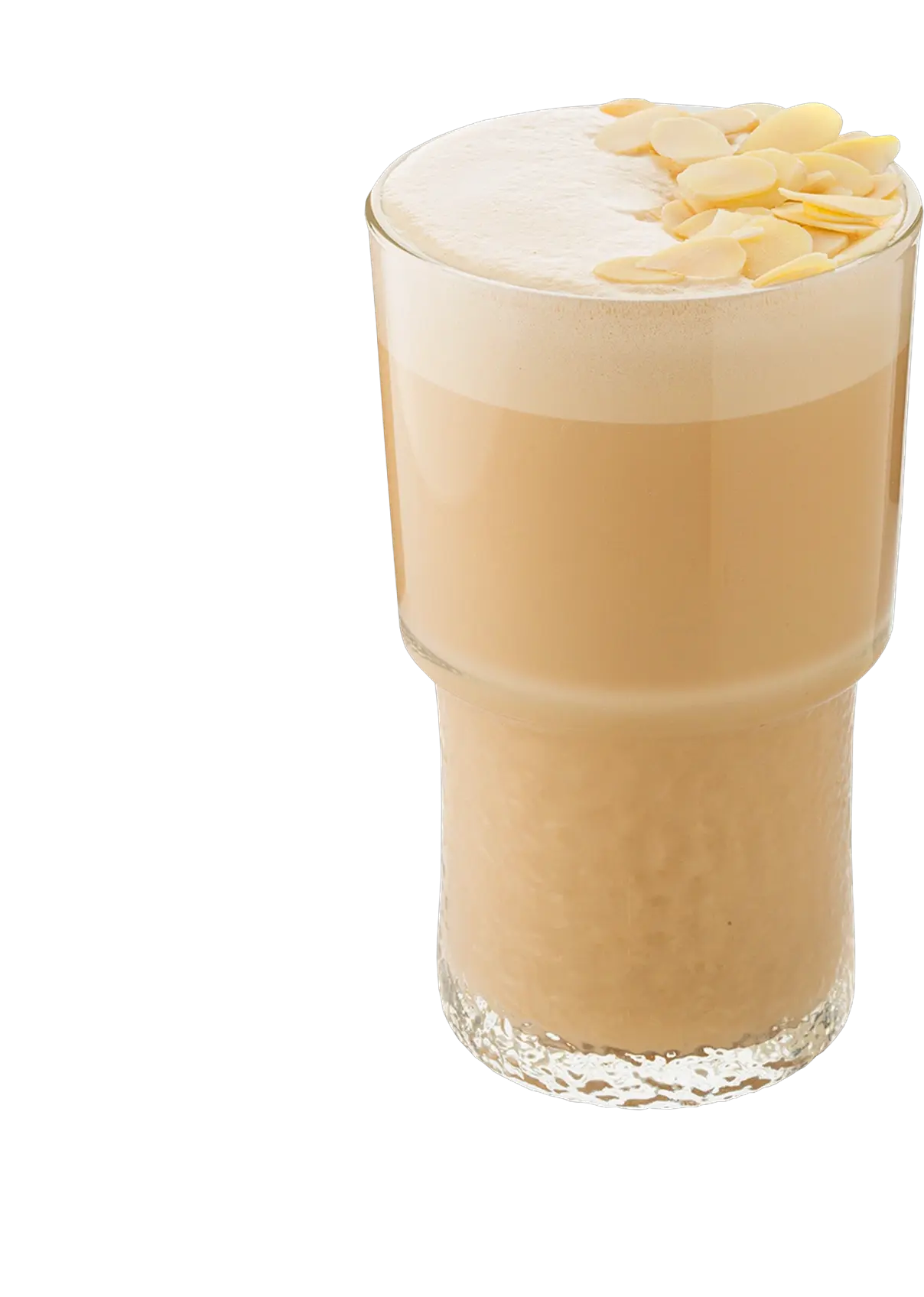 Iced cream latte prepared from The Base powder concentrate