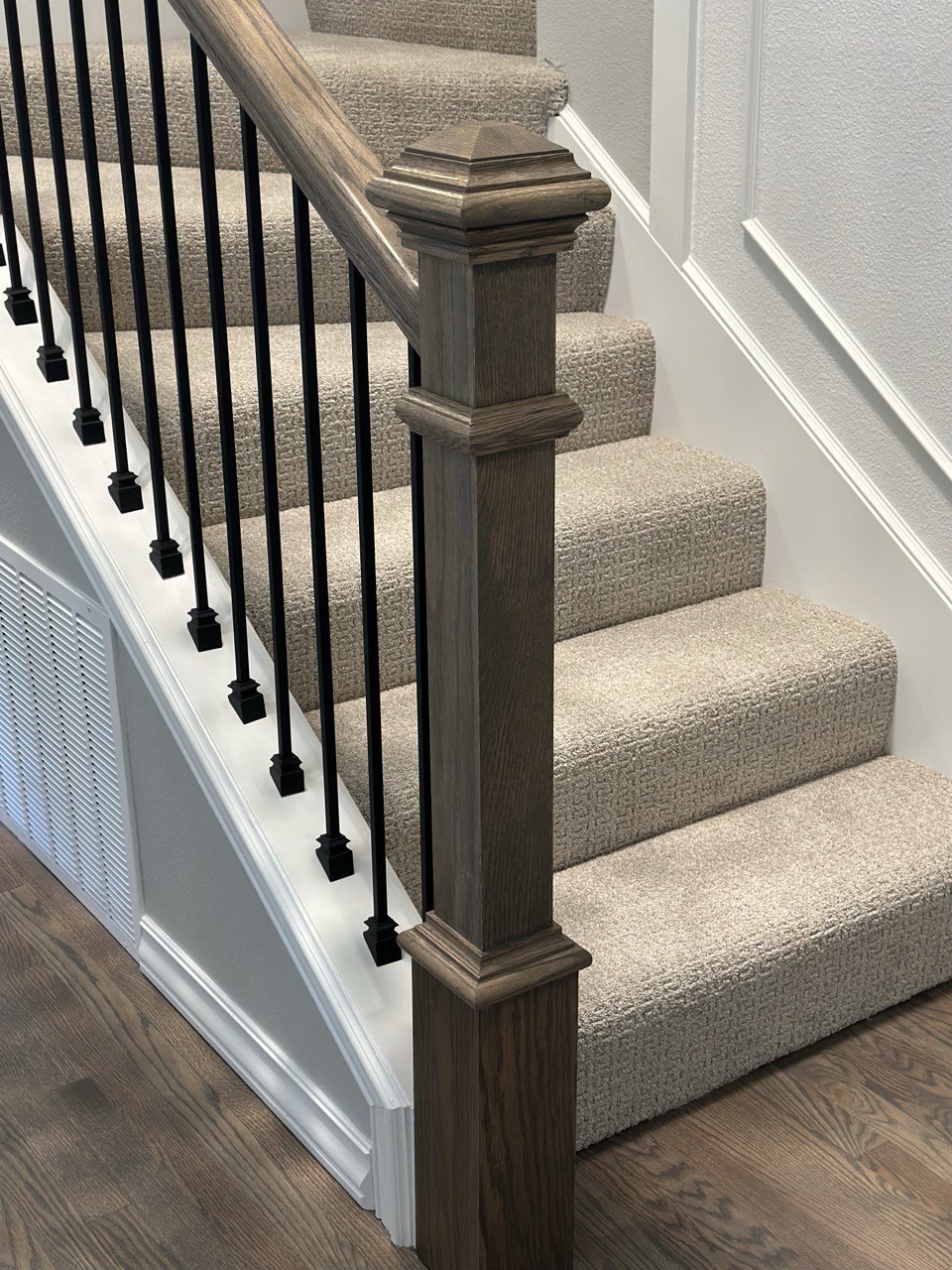 Chocolate hardwood flooring