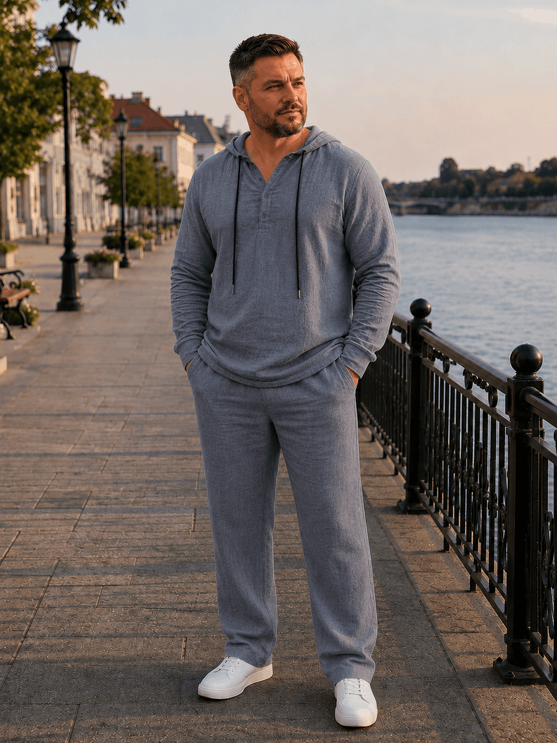 Чоловічий лляний комплект Premium Linen