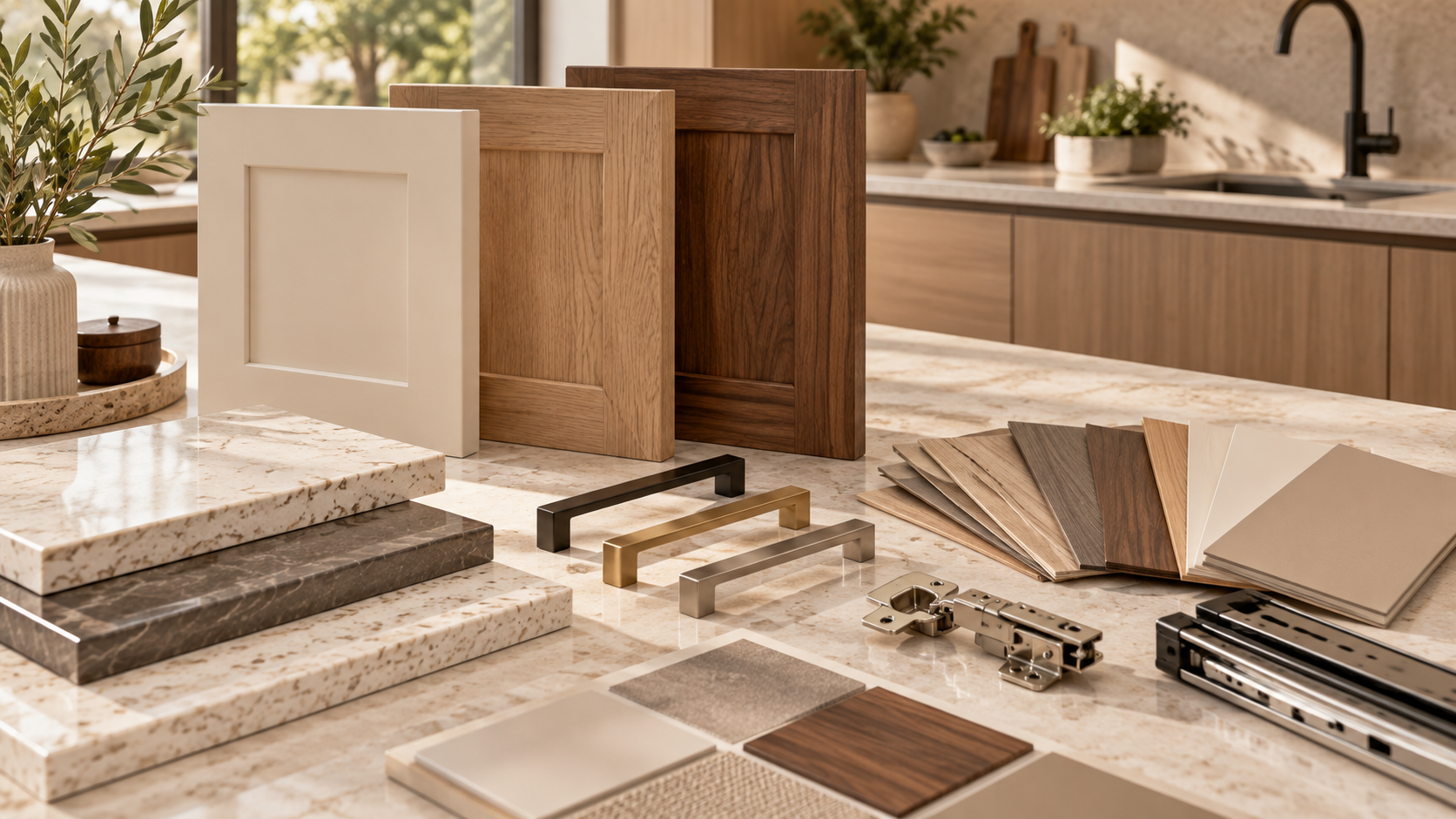 Detalii de materiale și feronerie pentru mobilier