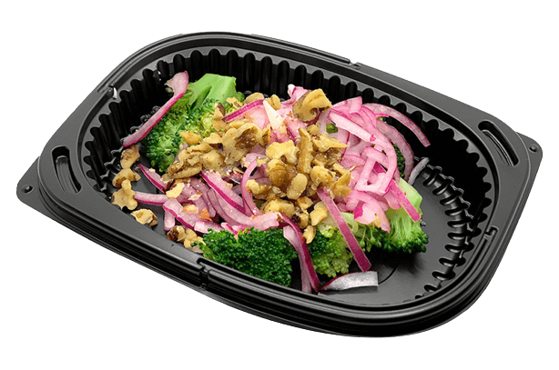 Broccoli, fruit and nuts