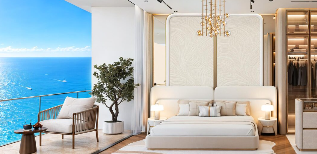 Furnished bedroom artist’s impression