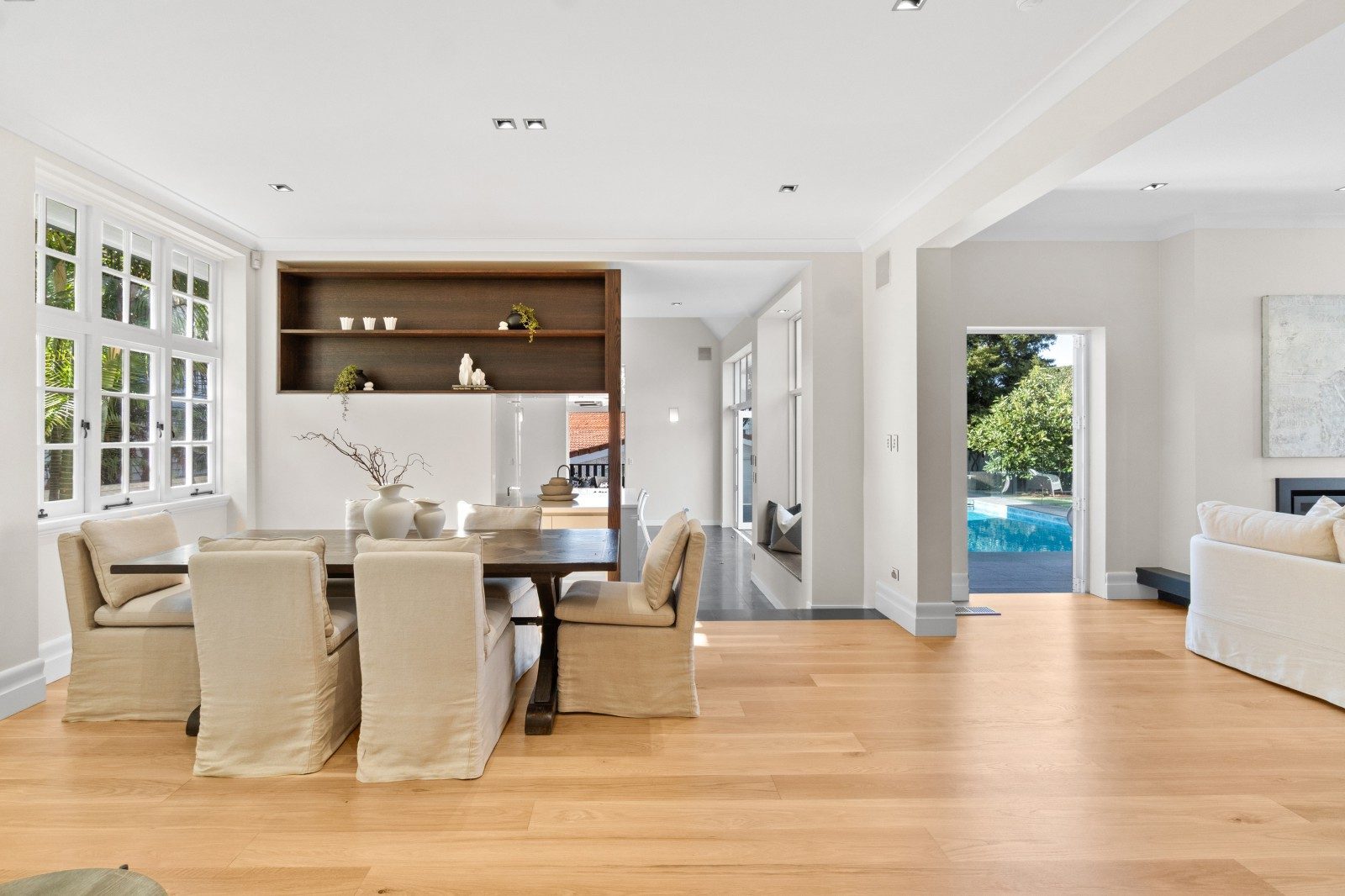 Natural light flowing through the renovated Owens Road living spaces