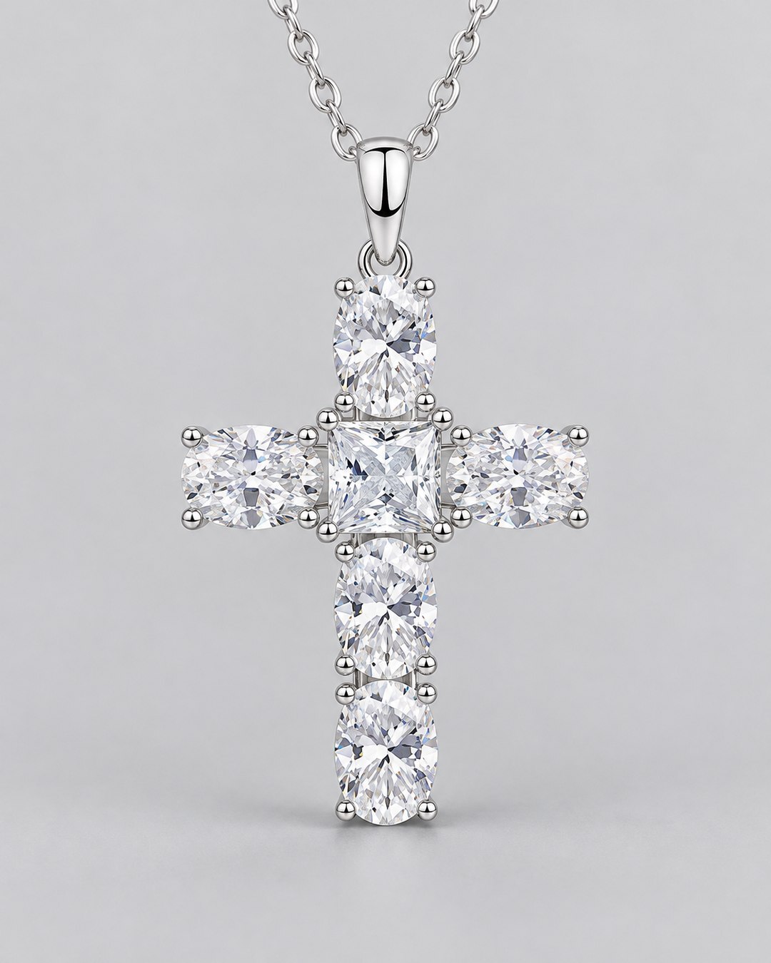 Square Cross 6 ct VVS1 Pendant ICED KYIV