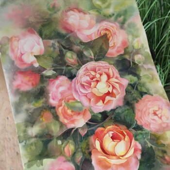 Rose Watercolor Painting
