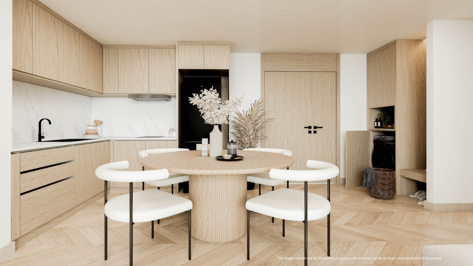 Kitchen, Building J 2-bedroom residence, Maviston Mai Khao