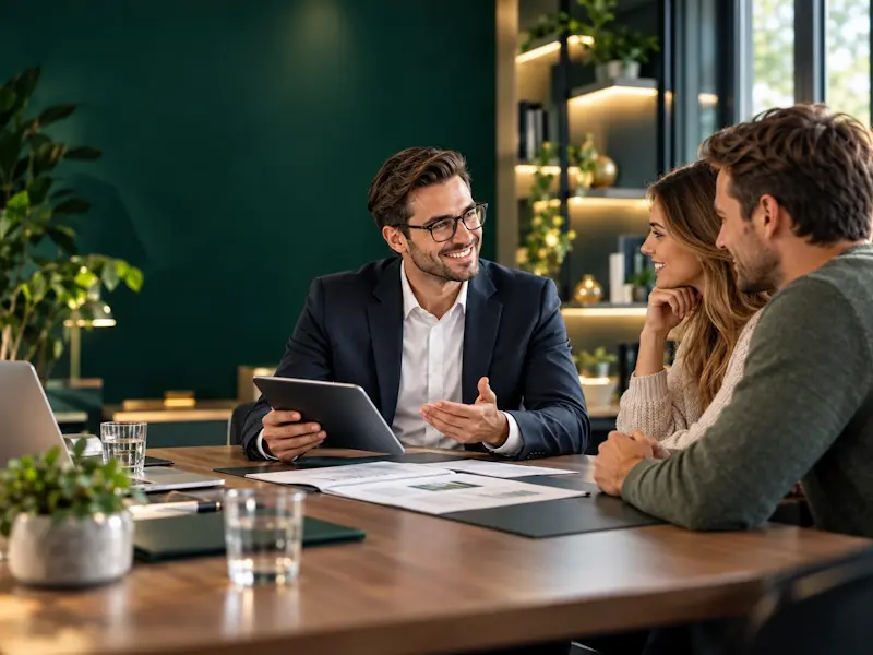 Persönliches Beratungsgespräch zu Versicherungen in einem modernen Büro