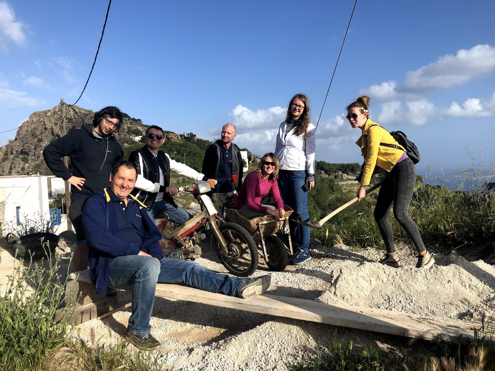 Nisyros team-building photo