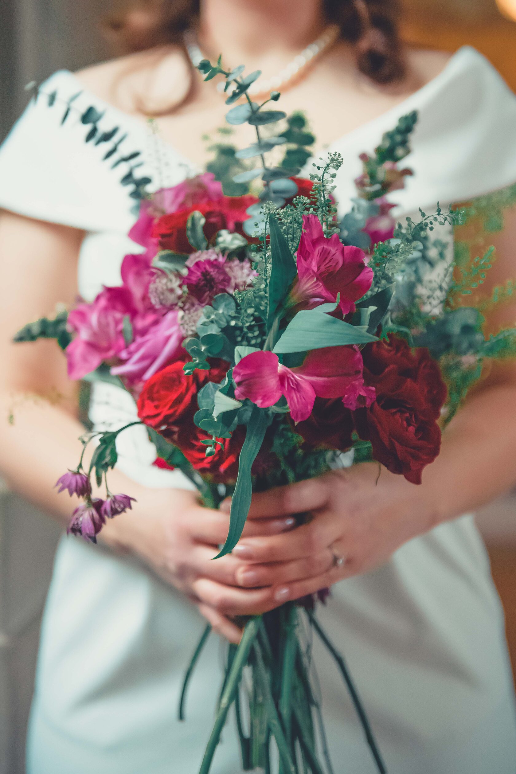 SF City Hall wedding black and white