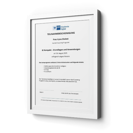 Teilnahmebescheinigung IHK KI-Grundlagen