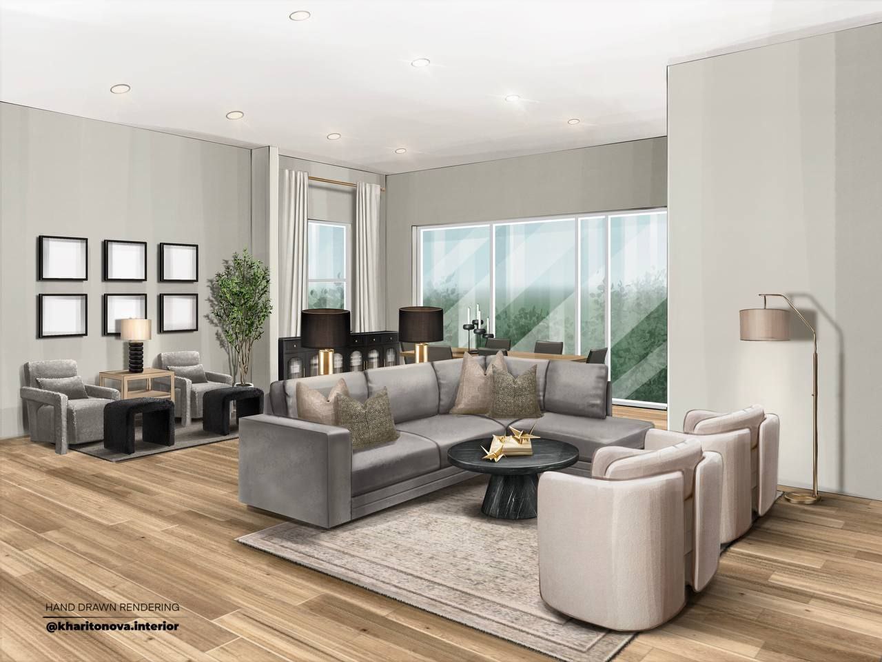Interior Illustrations | Hand-Drawn Perspectives for Design & Real Estate