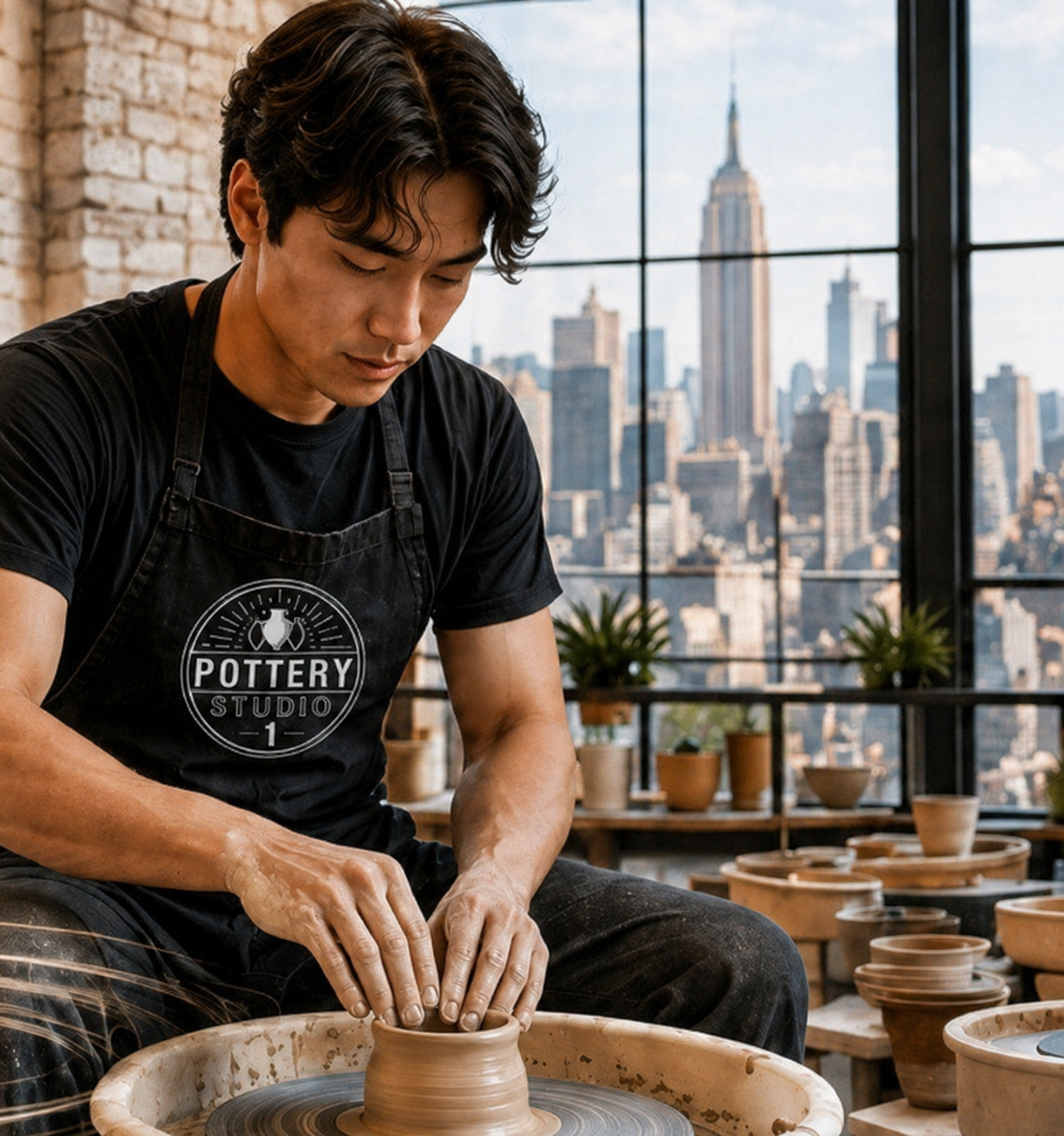 Modern pottery class at Pottery Studio 1