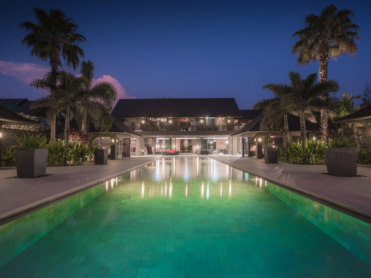 Evening view, Villa Saanti
