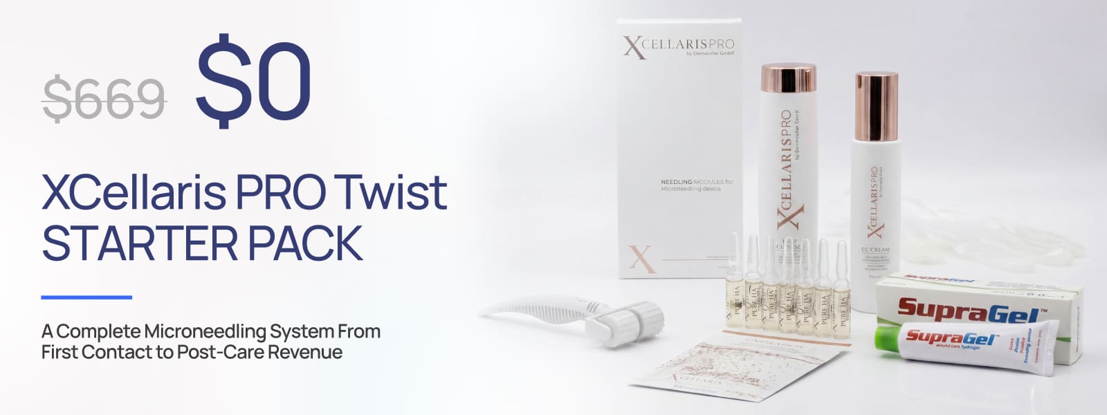 XCellarisPRO Twist FDA-cleared Class II Microneedling System