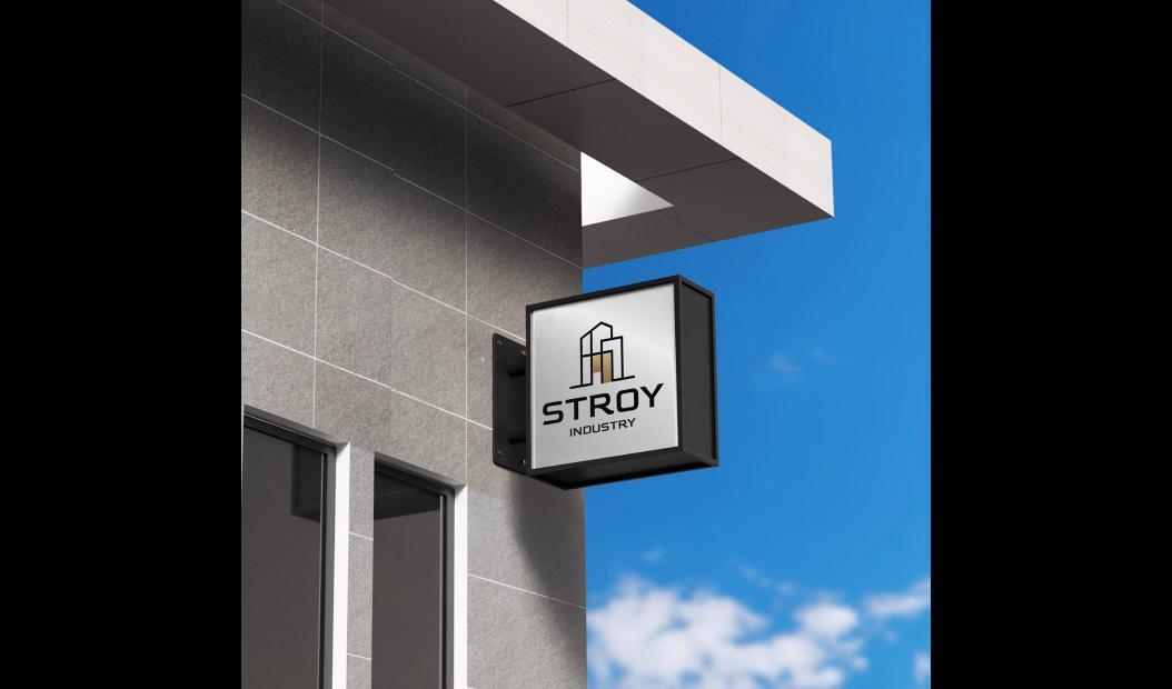 Логотип STROY INDUSTRY на консольній вивісці