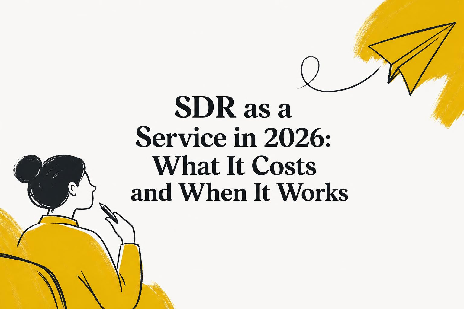 SDR as a Service in 2026: What It Costs and When It Works