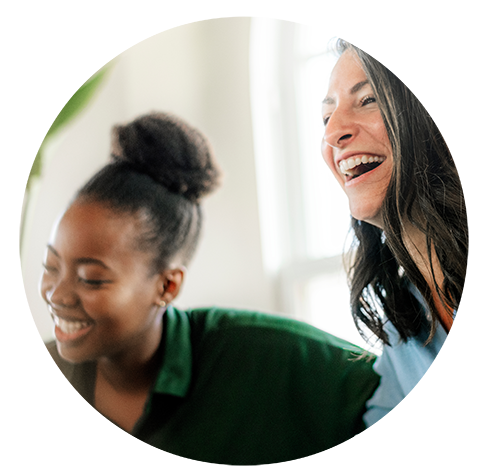 Two Women Laughing