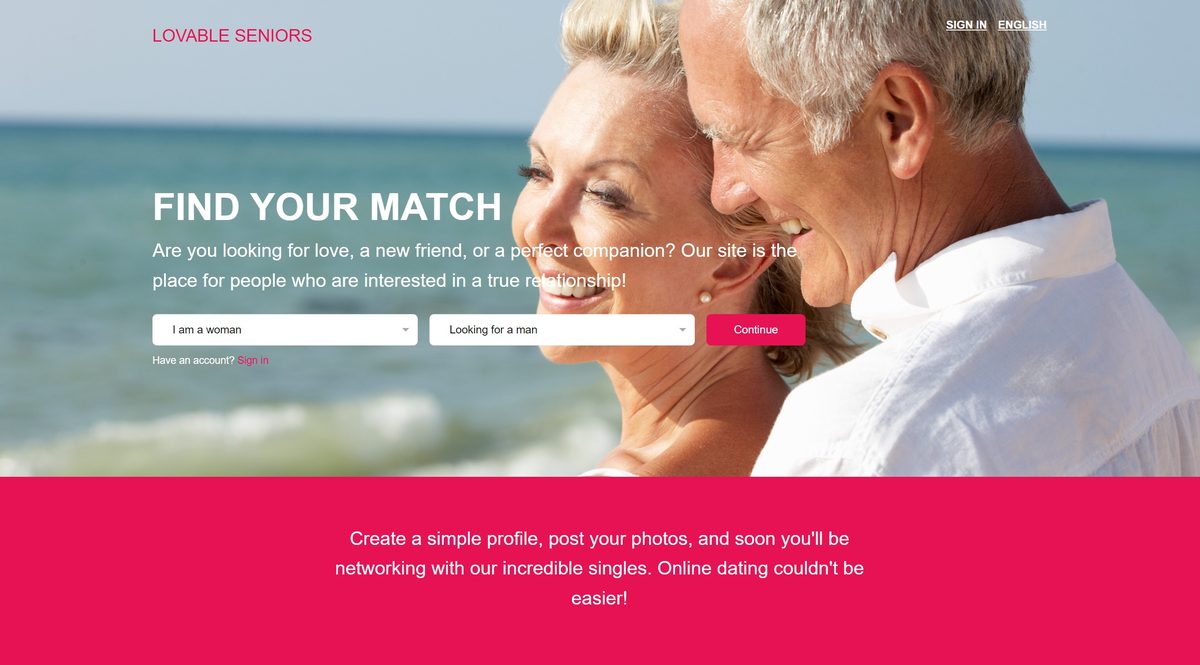 Lovable Seniors home page