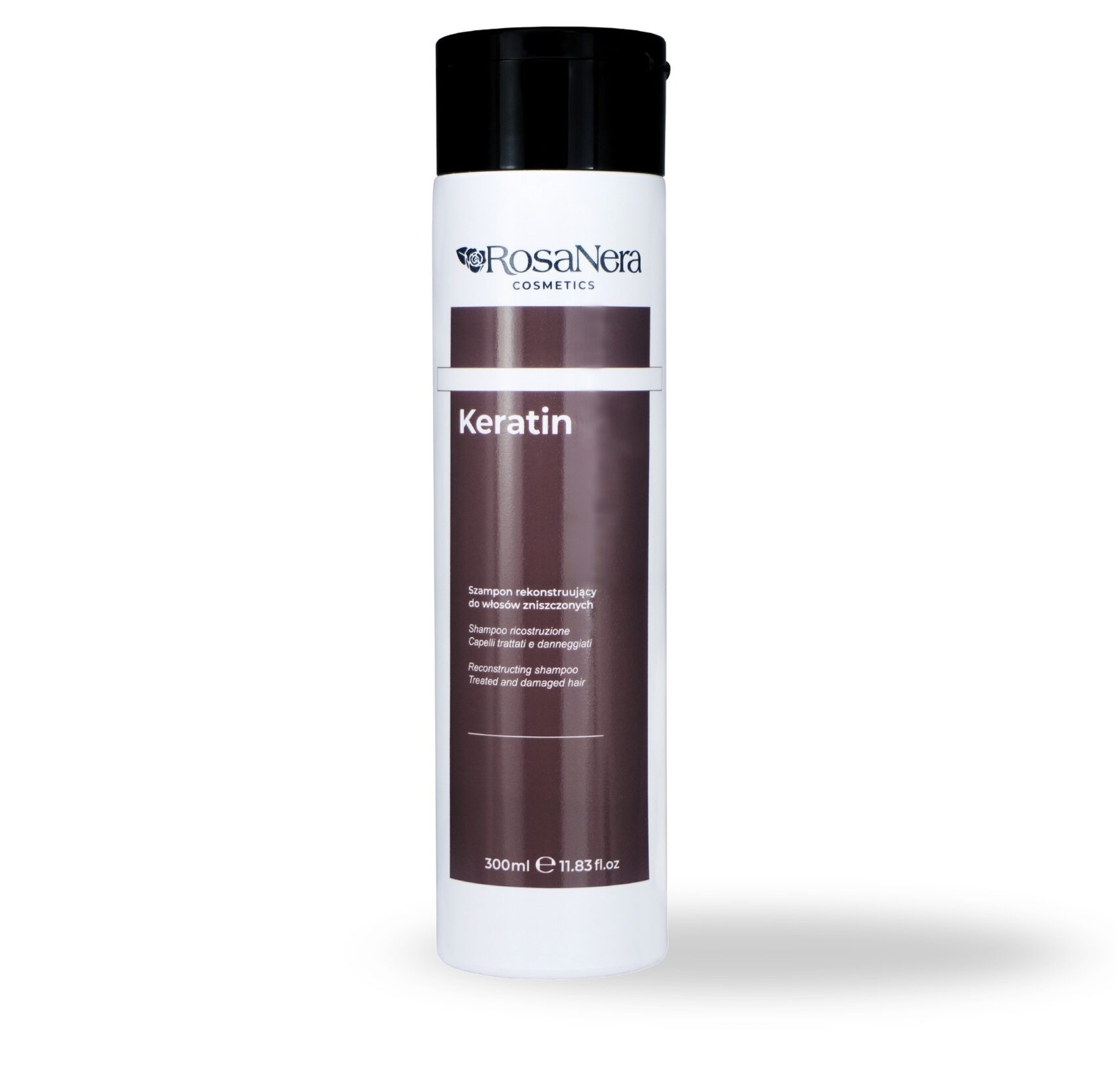 ROSANERA Keratin šampūnas pažeistiems ir dažytiems plaukams, 300 ml