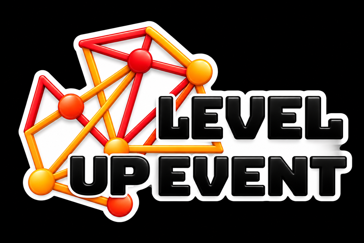 Logo officiel de l'agence événementielle Level up Event, pour les événements professionnels et privés opérant dans toute l'ile de France