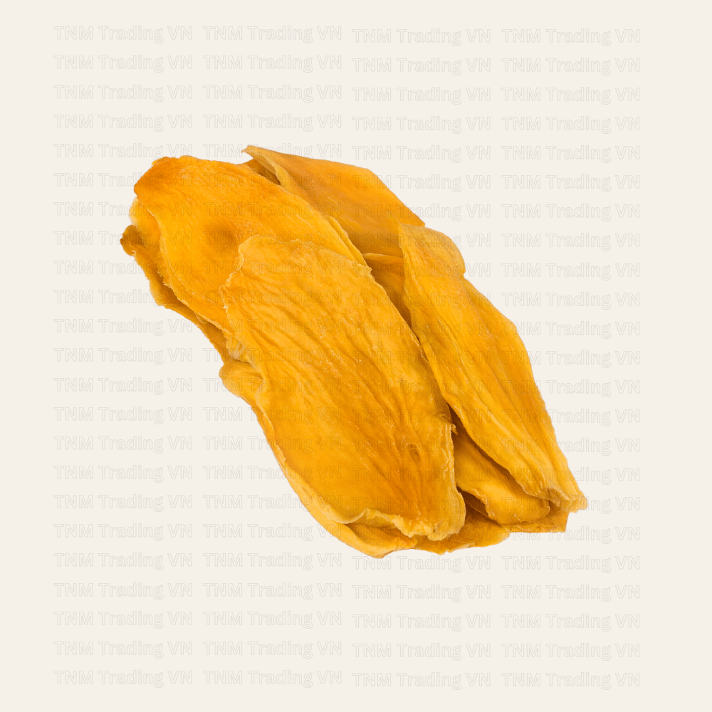 Stack of Vietnamese soft dried mango slices with no added sugar