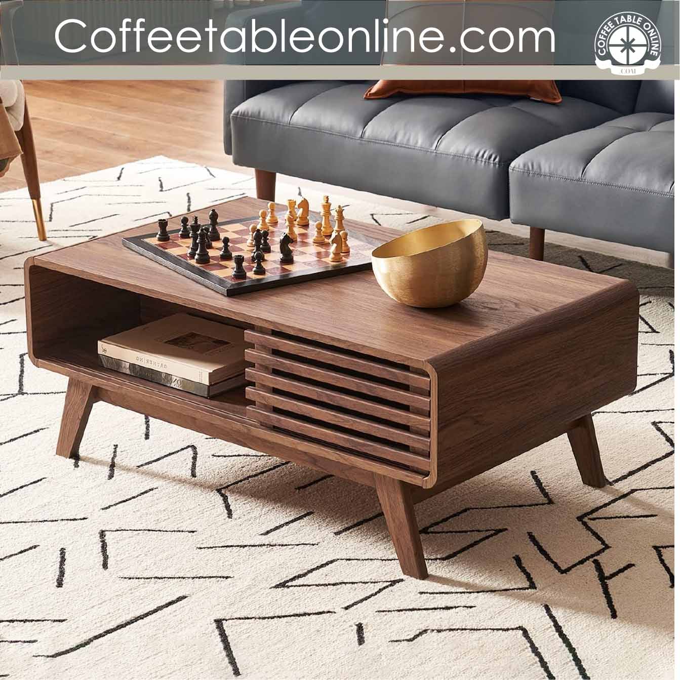 Best Rectangle Mid Century Modern Coffee Tables for 2023 | Table of 10 ...