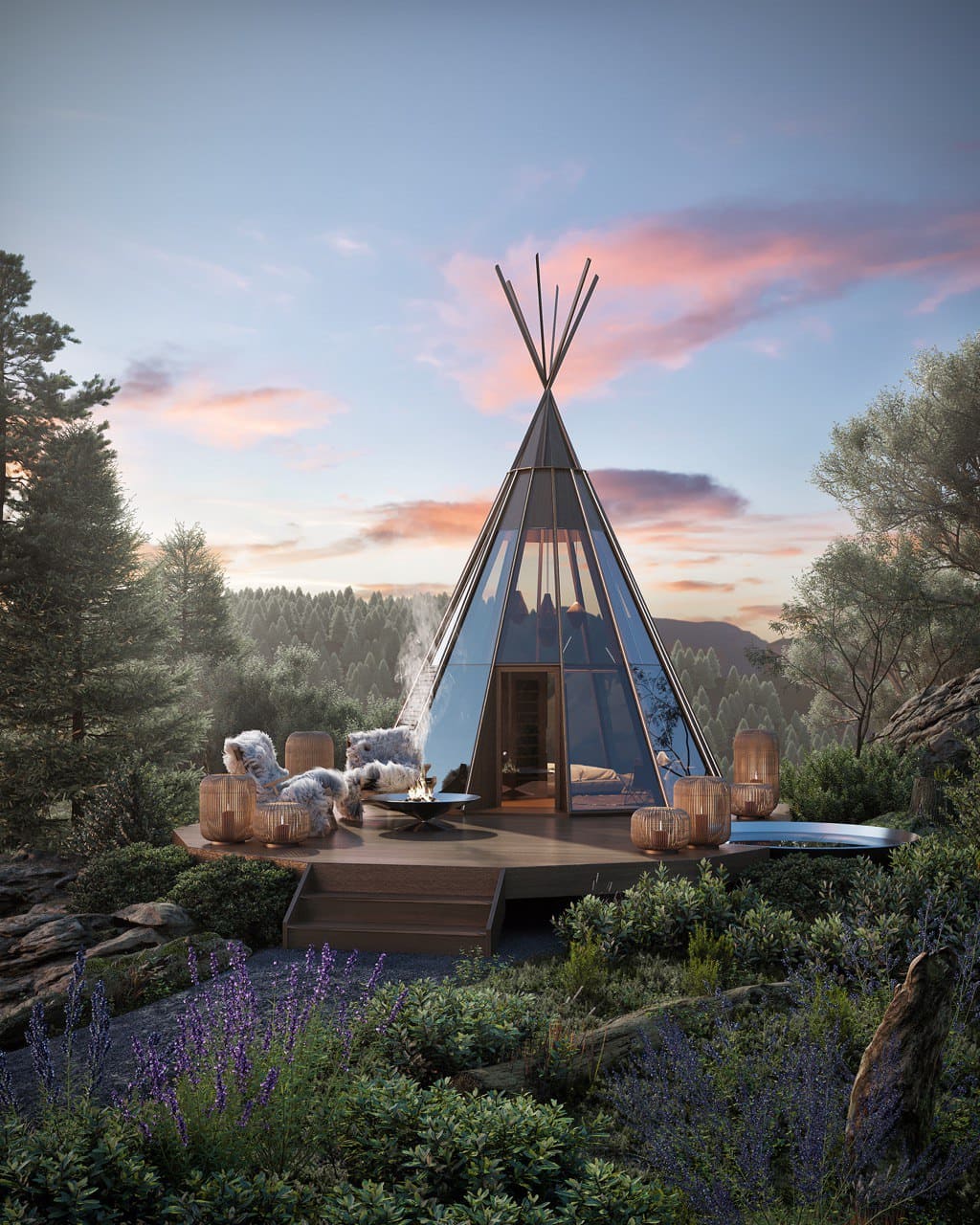 Tepee, interior design by TIMROOM