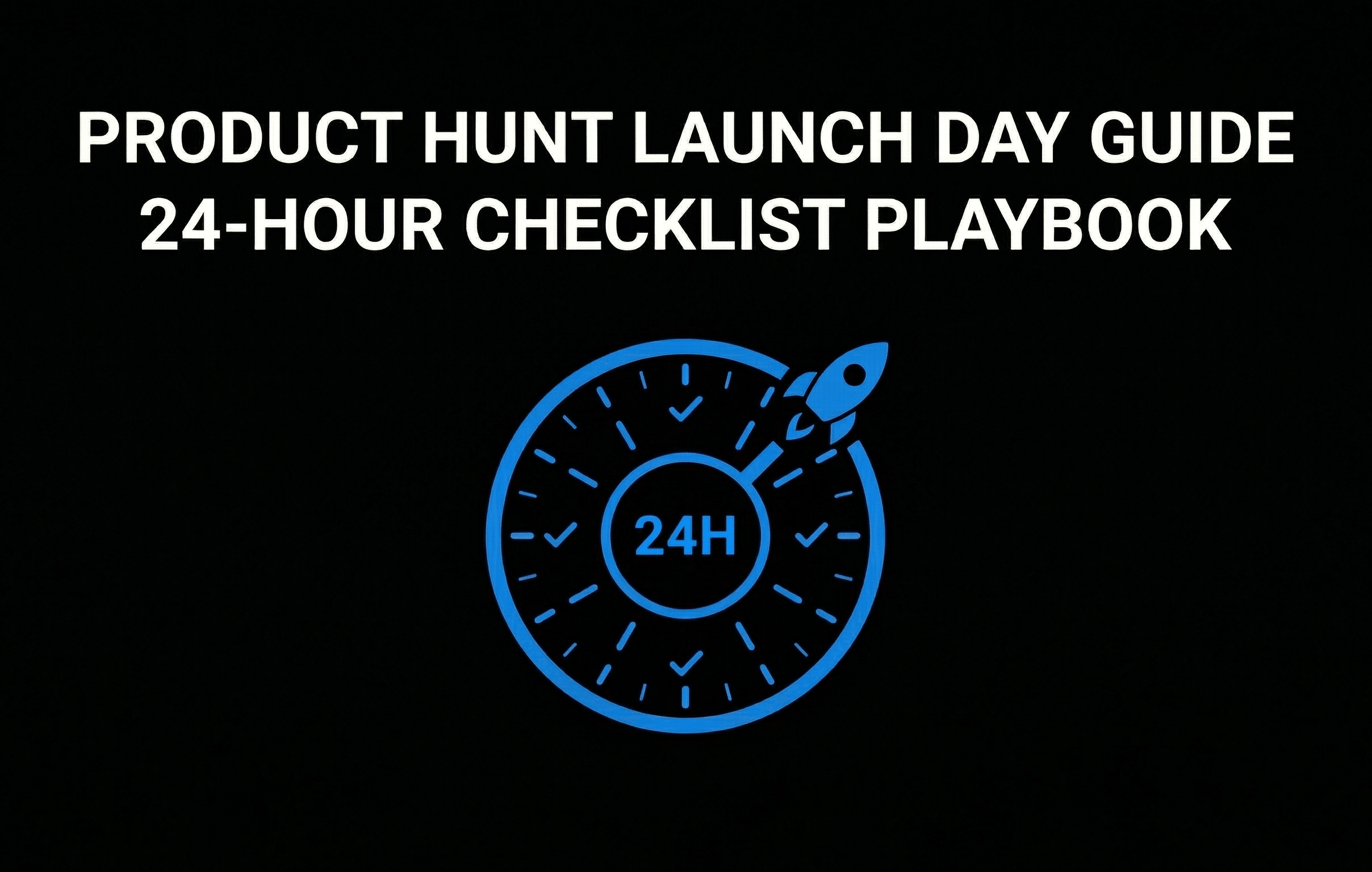 Product Hunt Launch Day Guide 24-Hour Checklist Playbook